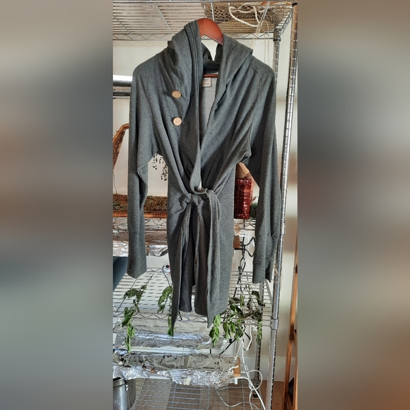 Bamboo Fleece Wrap Coat - Picture 1 of 4